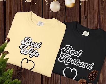 Couples TShirt Husband Wife| Dark and Light Colors, Relationship Love tshirt