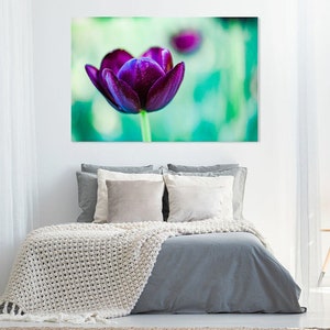 Purple Tulip, Digital Print, Flower Decor, Digital Download, Digital Print, Home Decor, Wall Art, Wall Decor