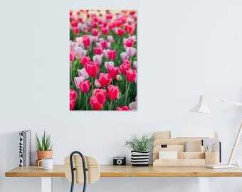 Pink Tulip, Digital Print, Flower Decor, Digital Download, Digital Print, Home Decor, Wall Art, Wall Decor