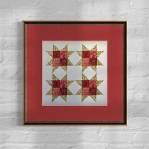 Christmas Floral Patchwork Print 12x12
