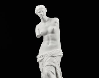 Scansione stampata in 3D della statua greca antica di Afrodite "Venere di Milo".