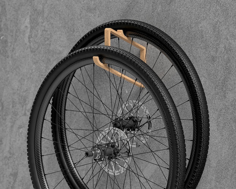 Fahrrad-Rad-Wandhalter Display Halter Kompatibel mit Straßen, Mountainbike und Schotterlaufrädern Bild 2