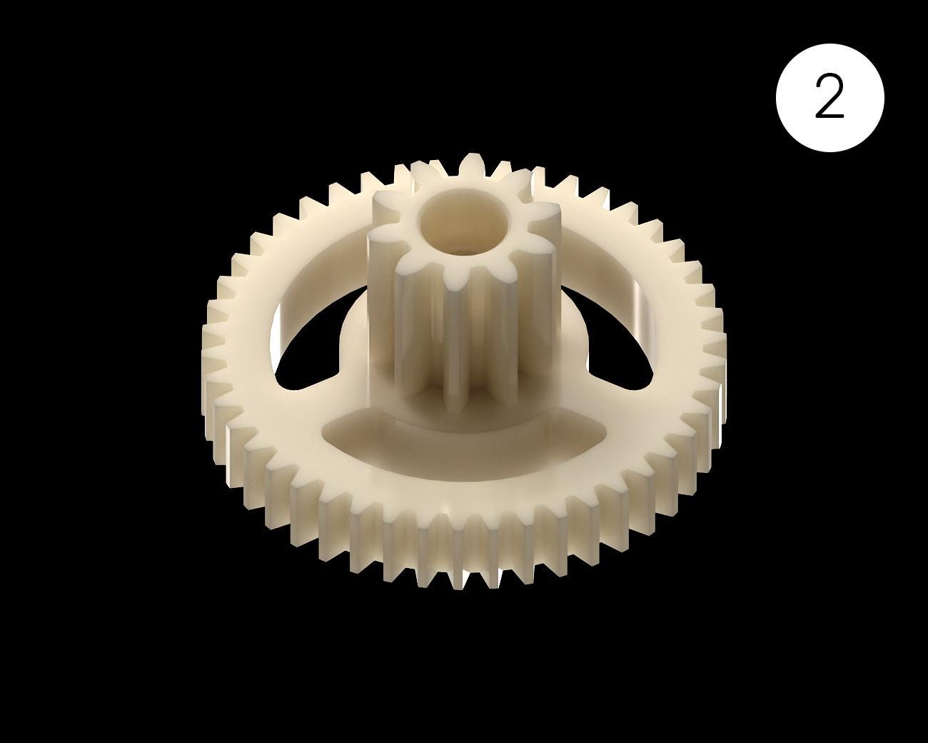 Nylon Replacement Gear Set For Peg Perego Ranger 538 12V Ride-On – Made In Italy (SAGI9961XXTG)