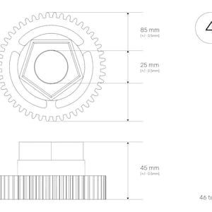 Peg Perego Gaucho, Gaucho Grande, Gaucho Silver, Gaucho Rock'in, John Deere OFF ROAD 4x4, Gator, Magica motor replacement gears sprockets image 9