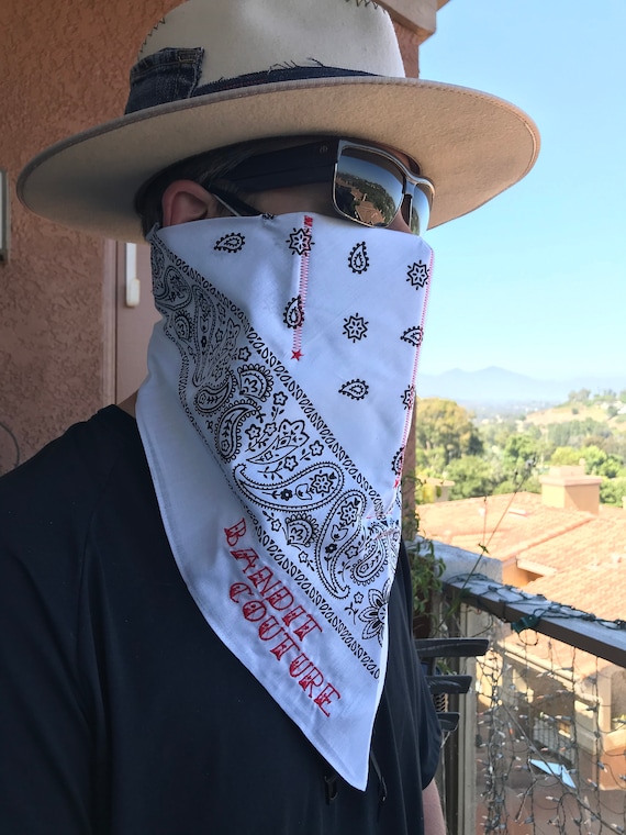 Activated Carbon Filter Bandana Style Mask by Bandit Couture Studio Etsy