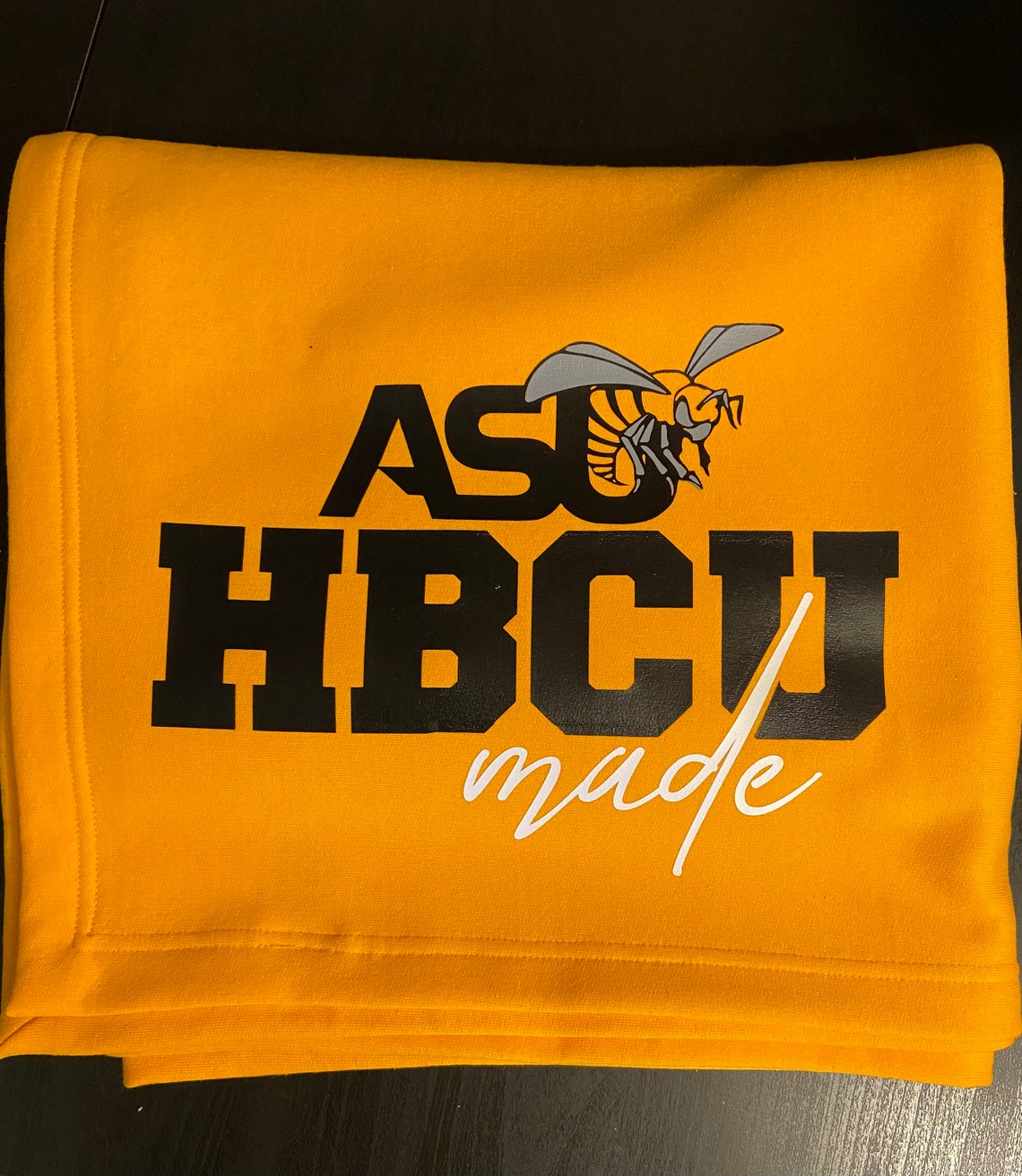 Alabama State University HBCU Stadium Blanket Throw Blanket Etsy