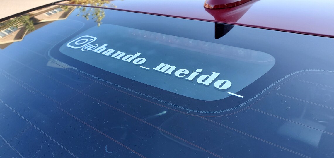 Car Decals/car Window/custom Decal/instagram/business Etsy Canada