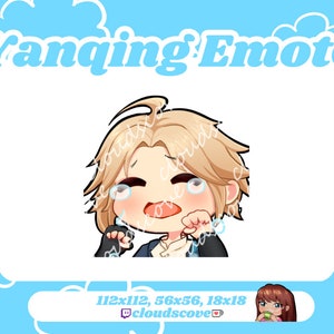 1x Yanqing Honkai Star Rail Emote // SAD // cry emote // pout // streamer