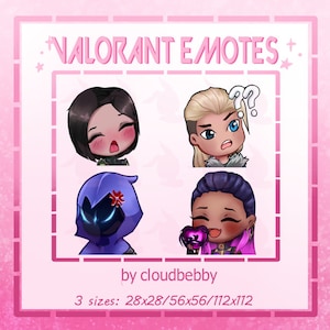 4x Twitch Emotes - Tapferant Emotes / Sova Emote / Reyna Emote / Viper Emote / Omen Emote