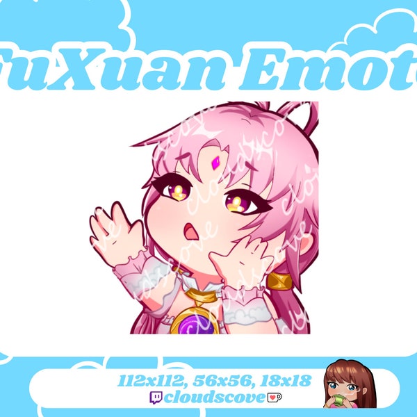 1x Fu Xuan Uppies Emote // Twitch // Honkai //