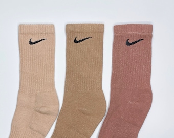 cream nike socks