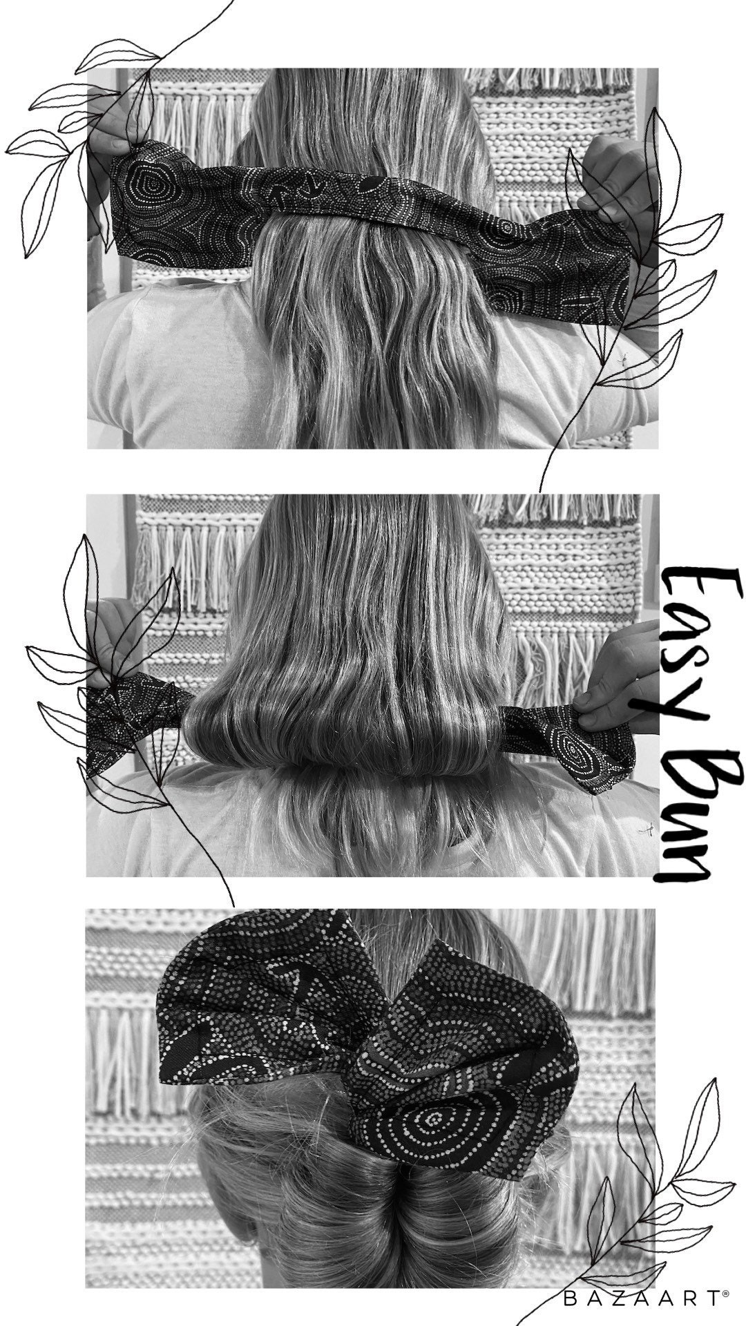 Bun Maker I Hair Bun Holder I Bun Wrap I Twist Bun I Easy Bun Etsy