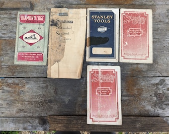 Vintage tool catalogs (Stanley, Sargent, diamond edge)