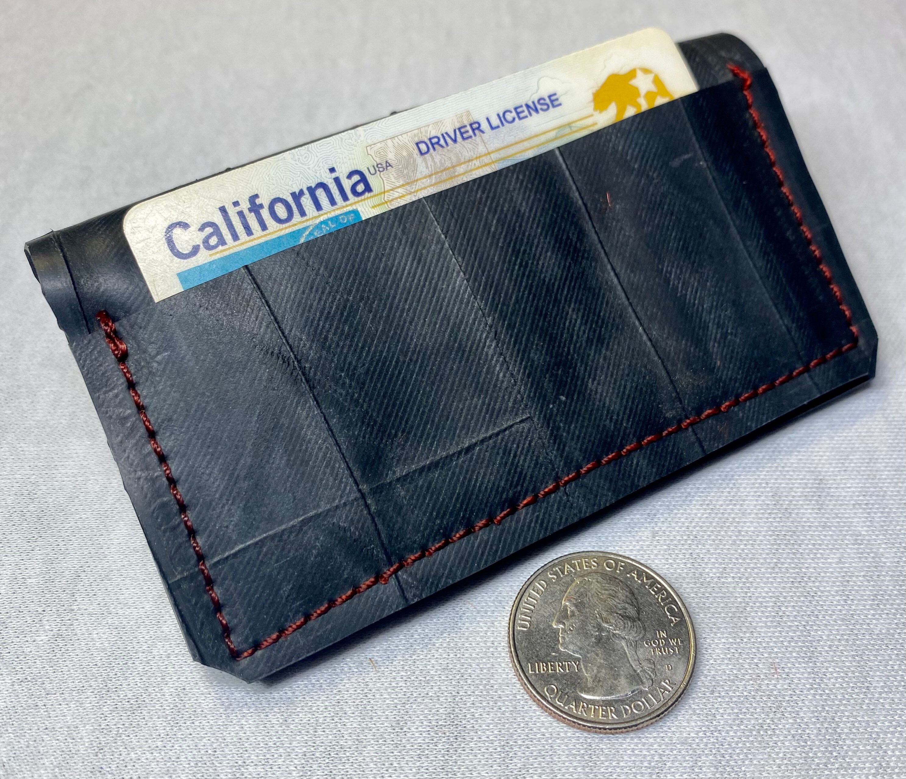 Bifold Card Wallet Recycled Bike Tube Rubber Etsy