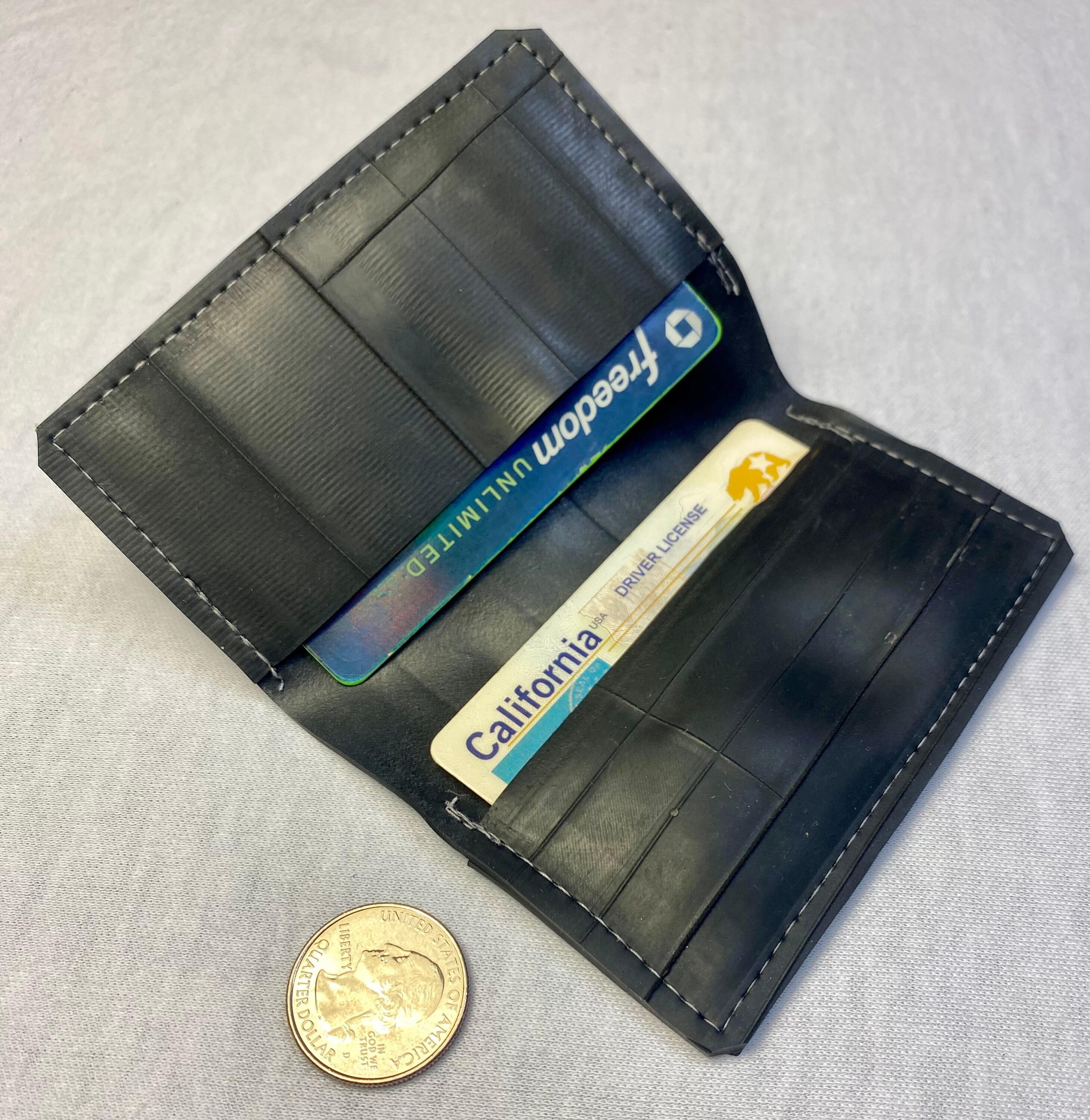 Bifold Card Wallet Recycled Bike Tube Rubber Etsy