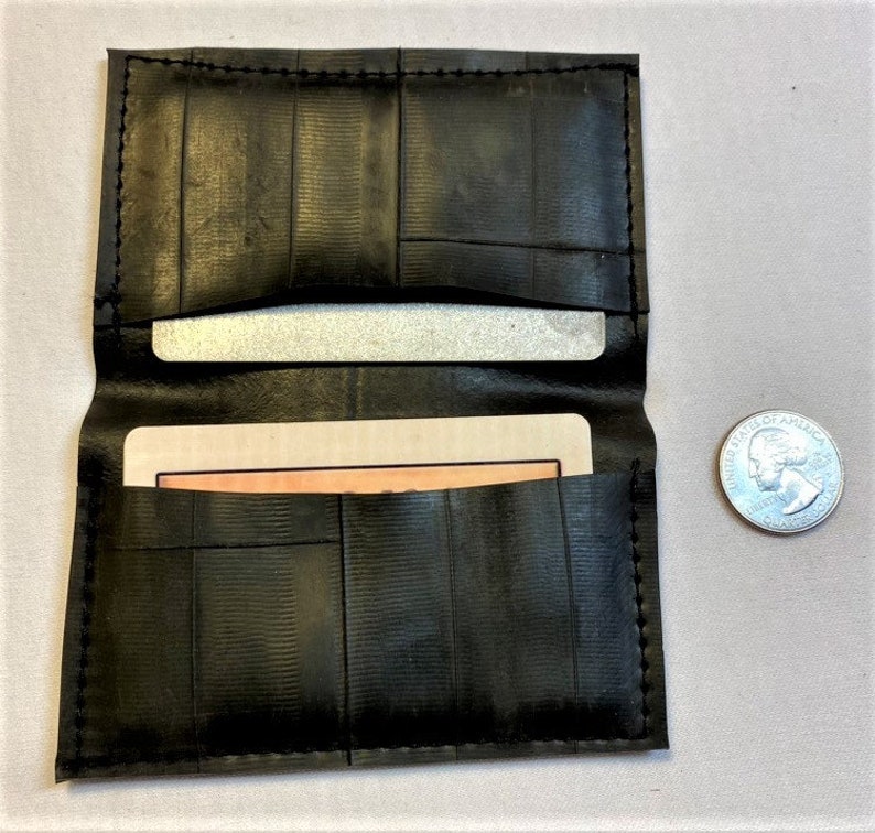 Bifold Card Wallet Recycled Bike Tube Rubber Etsy