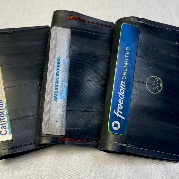 Bifold Card Wallet - Recycled Bike Tube Rubber