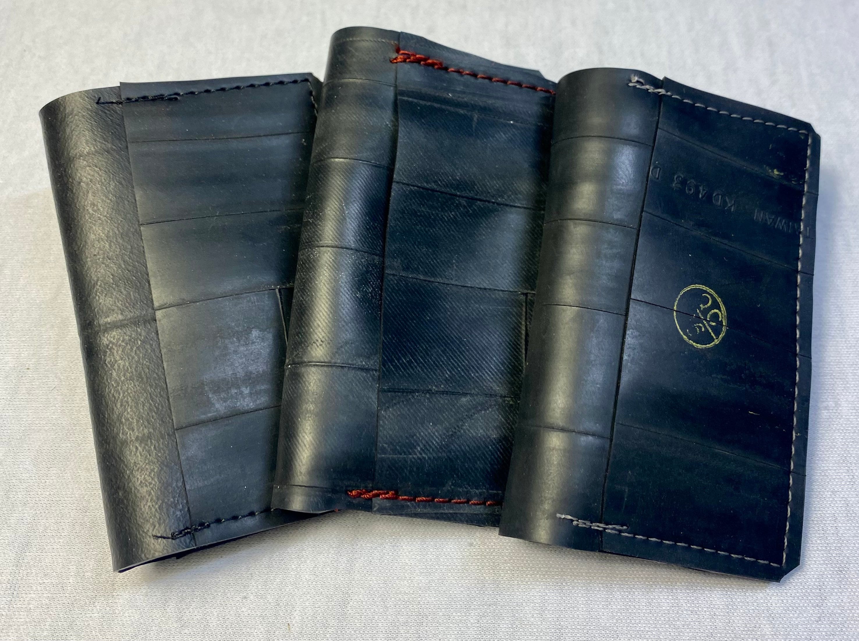 Bifold Card Wallet Recycled Bike Tube Rubber Etsy