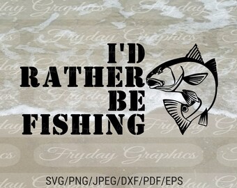 Download I D Rather Be Fish Etsy