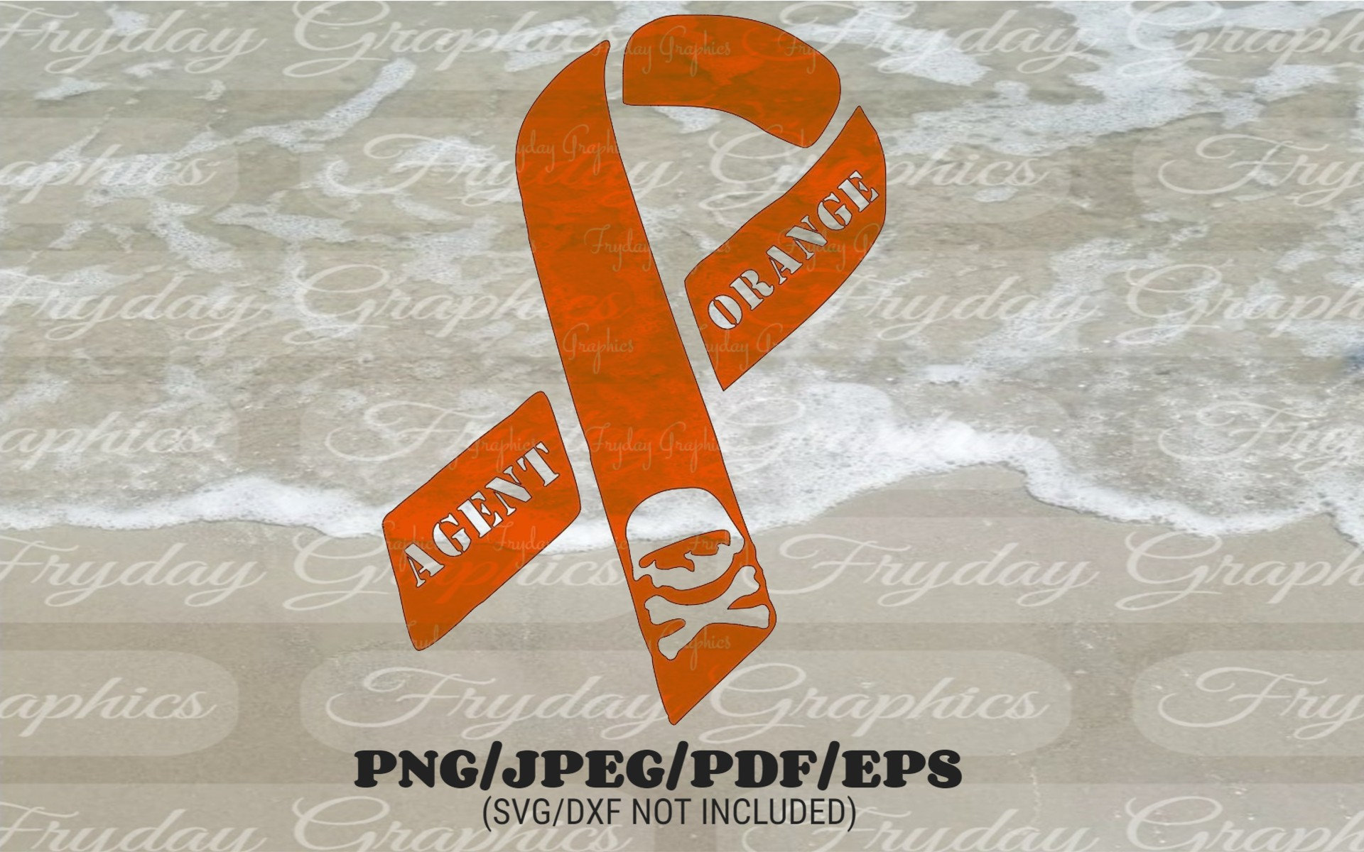 Agent Orange / Agent Orange Awareness / Orange Ribbon / Etsy