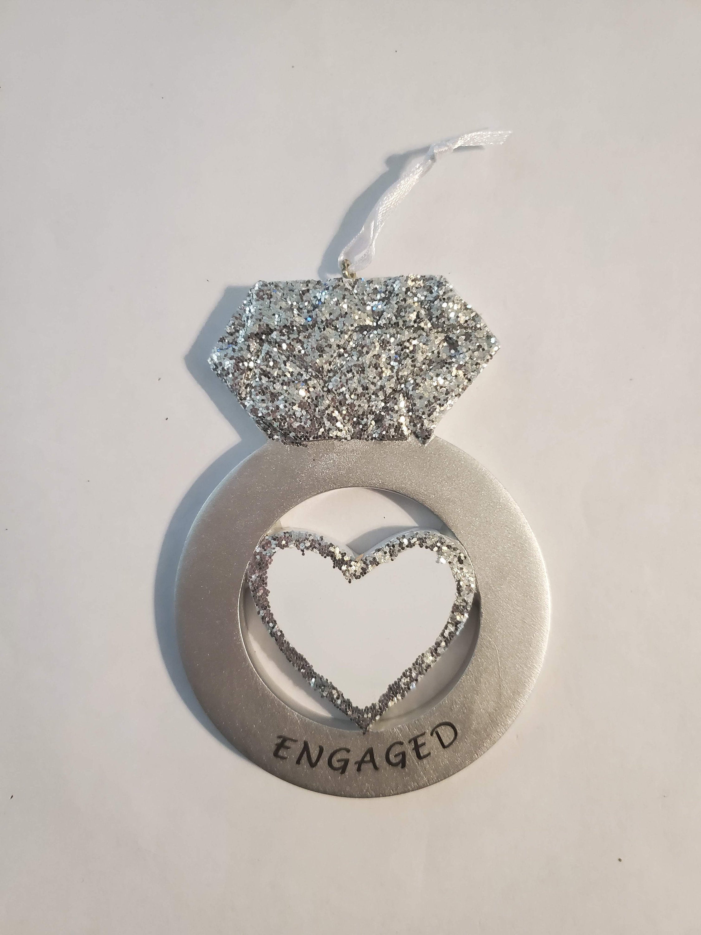 Personalized Engagement Ring Christmas Ornament Ornament for Etsy
