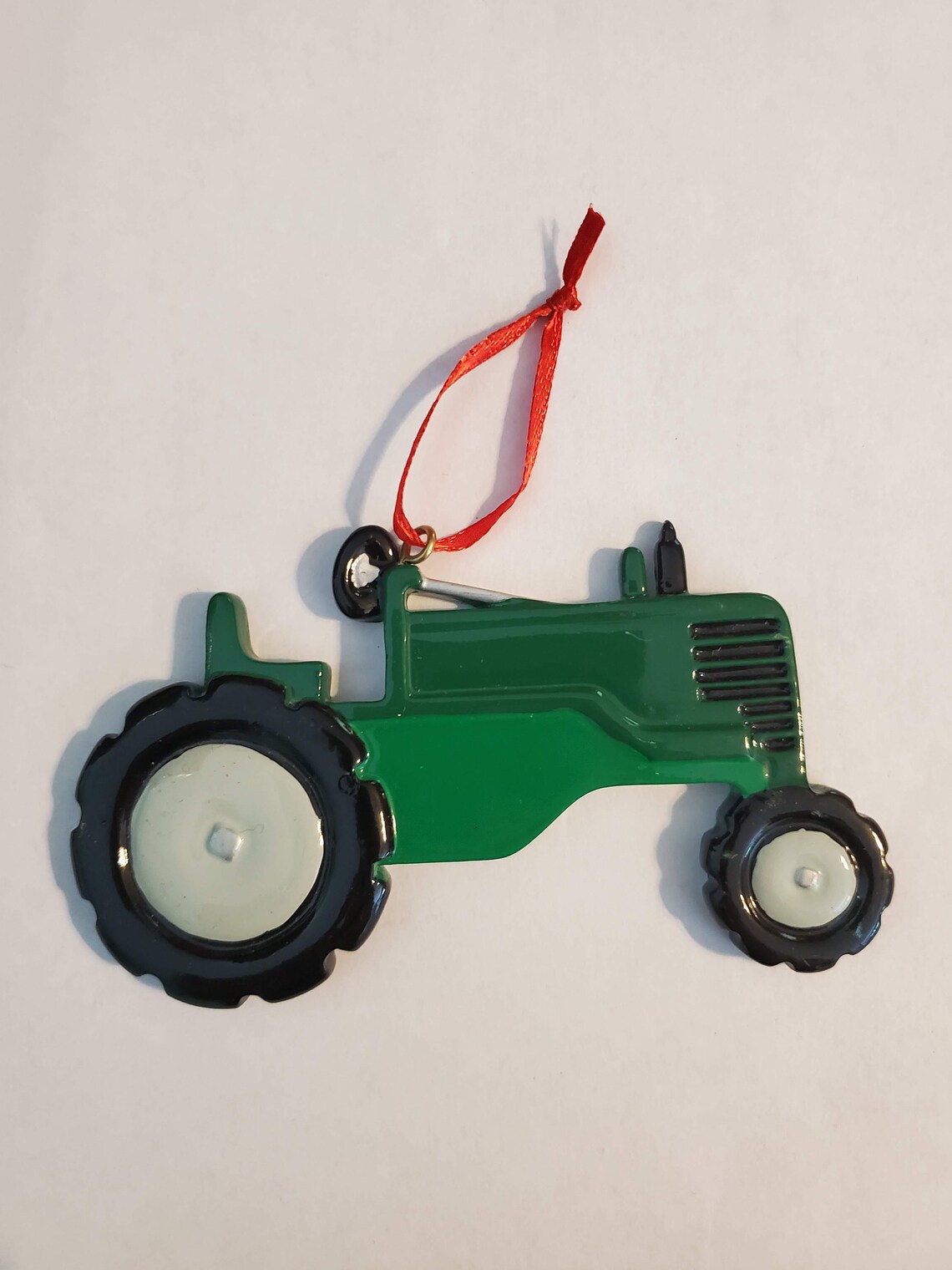 Personalized Green Tractor Ornament Etsy