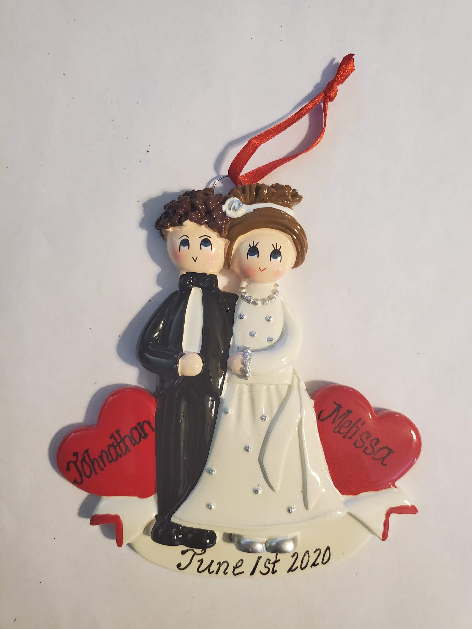 Personalized Just Married Christmas Ornament Ornament For Etsy