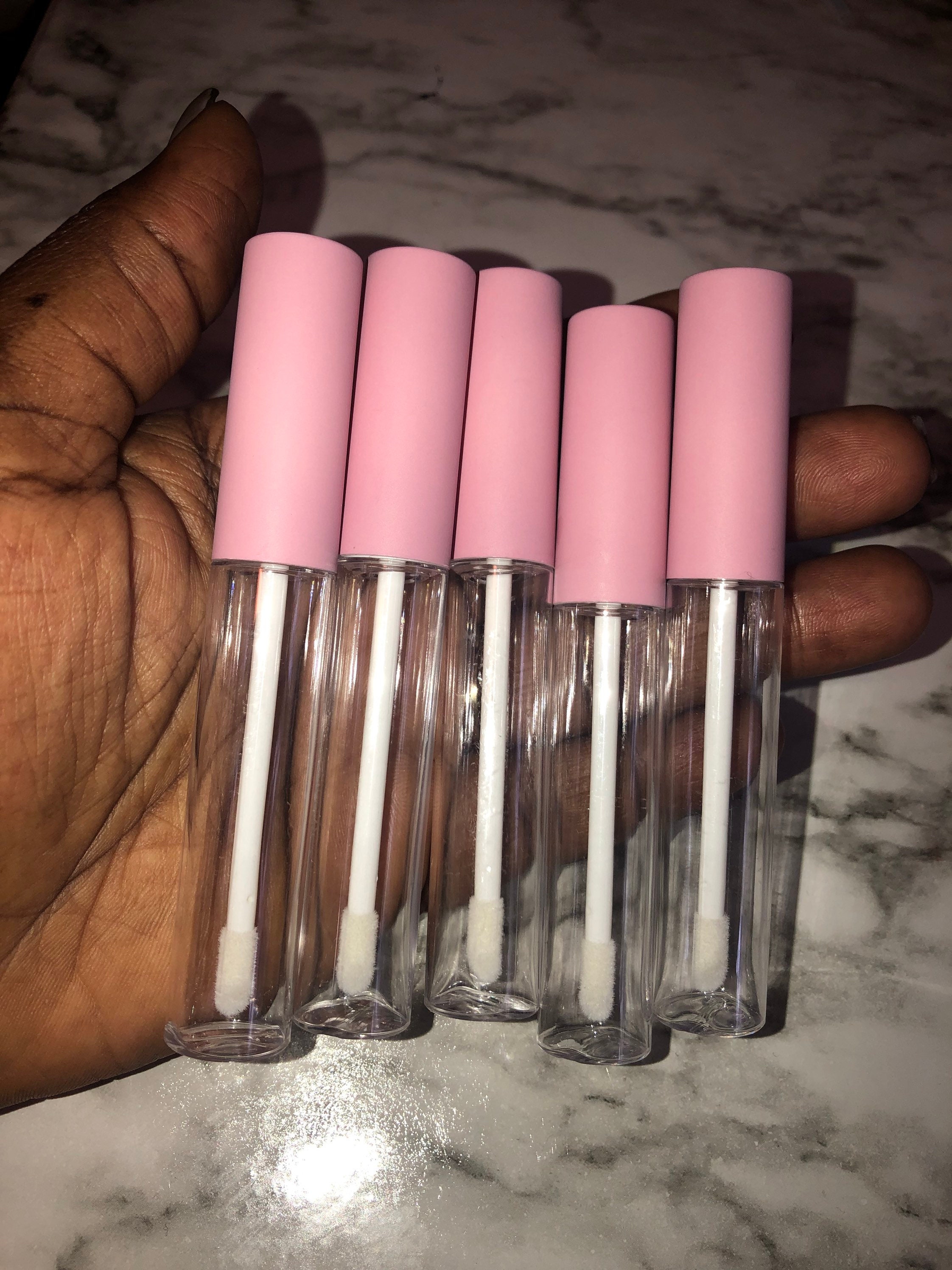 Wand tubes Lip gloss tubes 10 ml pink lip gloss wand tubes Etsy