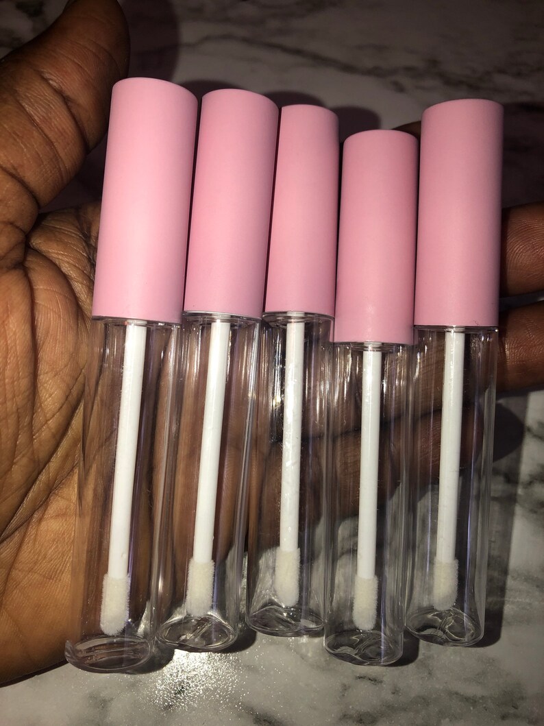 Wand tubes Lip gloss tubes 10 ml pink lip gloss wand tubes Etsy