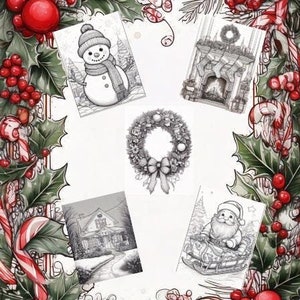 5 Christmas Coloring Pages