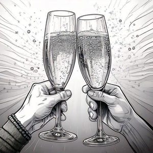 New Year Coloring Pages