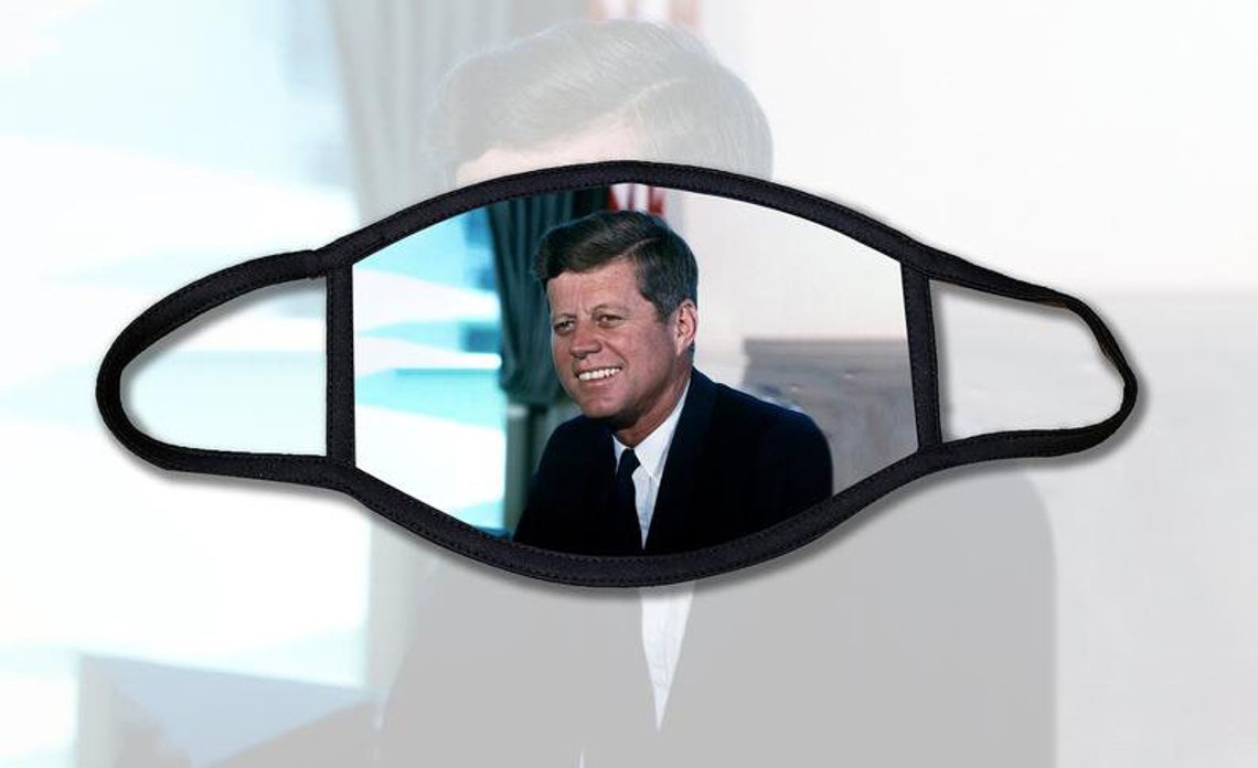 John F Kennedy Face MasksMulti Sizes Available Washable Etsy