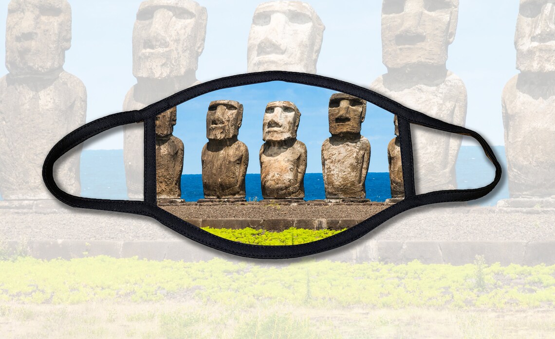 Easter Island Face MasksMulti Sizes Available Washable Etsy