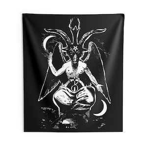 Baphomet Tapestry | Satanic, Luciferian, Ritual, Occult, Gothic, Devil, Lucifer