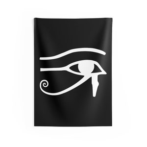 Eye of Horus Banner | Egyptian, Satanic, Luciferian, Witch, Ritual, Occult, Gothic, Goat, Skull, Devil, Lucifer, Sigil