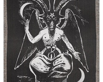 Baphomet Woven Blanket