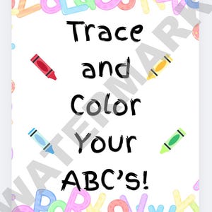 Kids ABC Tracing and Coloring Activity Booklet