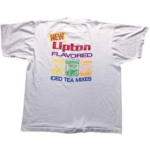 80s single stitch graphic tee - Lipton Tea