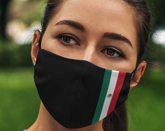 Unisex Flag of Mexico Breathable & Flexible elasticated face covers | Mexican flag Face Mask