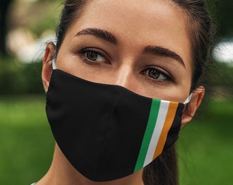 Unisex Flag of Ireland Breathable & Flexible elasticated face covers | Irish flag Face Masks