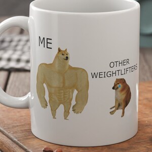 Funny Weightlifter Mug 11oz 330ml Weightlifting Gifts For Gym Workers