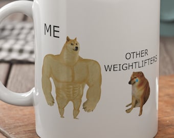 Funny Weightlifter Mug 11oz 330ml Weightlifting Gifts For Gym Workers