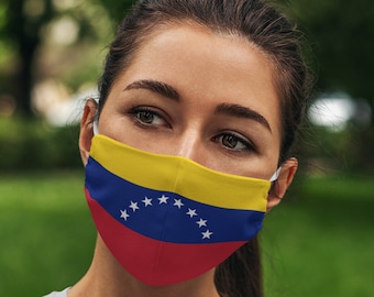 Unisex Venezuelan flag Face Mask | Breathable & Flexible Flag of Venezuela elasticated face covers