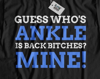 Unisex Lustiges Broken Ankle T-Shirt | Fußkettchen Verletzung Geschenkideen | Fußgelenks-Opshirt | Prothetik Fußkettchen Geschenke