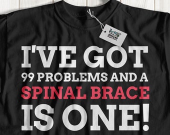Unisex Spinal Brace T-Shirt, Spine Gift Ideas, Lumbar Spinal Bracing Gifts, Spine Surgery Shirt, Corrective TLSOs Tee