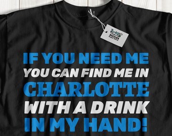 Unisex Funny Moving To Charlotte T-Shirt, Gift For Someone Moving to North Carolina, North Carolina Vacation Shirt, I Love Charlotte Gifts
