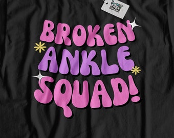 Broken Ankle Squad! Unisex Lustiges gebrochenes Knöchel-Knochen-T-Shirt