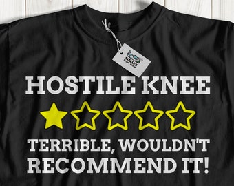 Unisex Funny Knee Surgery T-Shirt | Koszulka na wymianę stawu kolanowego | Pomysły na prezenty dla osób z zapaleniem stawów | Prezenty na sztuczne kolano | Prezent na artroplastykę