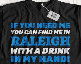 Unisex Funny Moving To Raleigh T-Shirt, Geschenk für jemanden, der nach North Carolina zieht, NC Urlaubsshirt, I Love Raleigh Geschenke