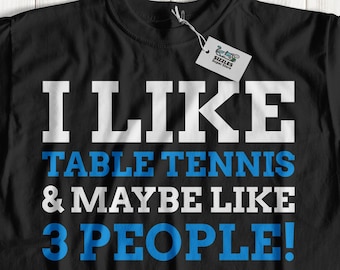 Unisex Lustiges Tischtennis T-Shirt, Ping Pong Shirt, Tischtennis Paddle Geschenkideen, Ping Pong Fledermaus Geschenke